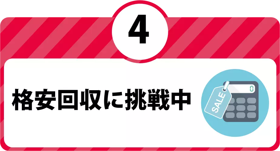 格安回収に挑戦中